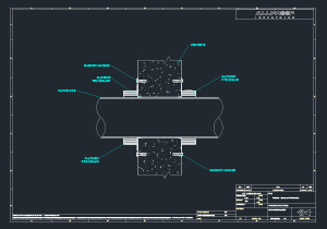 Fire Collar Concrete Wall Install.dwg