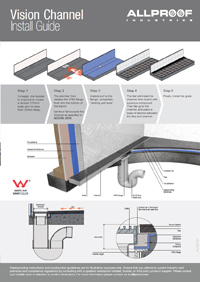 Vison shower channel install guide