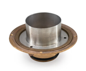 Allthrough roof and balcony drain stainless steel Bronze flange large diameter