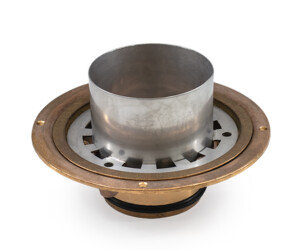 Allthrough roof and balcony drain stainless steel Bronze flange large diameter