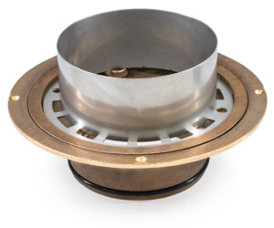 Allthrough roof and balcony drain stainless steel Bronze flange large diameter