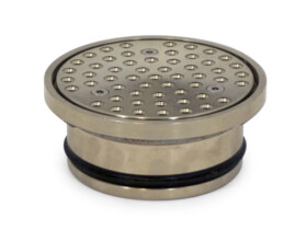 Round security prison institutional jail cell sec drain grate system 100mm