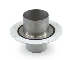 Allthrough roof and balcony drain stainless steel PVC flange Vinylrite