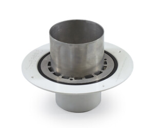 Allthrough roof and balcony drain stainless steel PVC flange Vinylrite