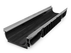 100mm Internal Depth Commercial Channel linear strip drain 100mm depth 1 metre length