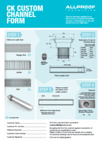 custom commercial kitchen channel strip trench drain drainage system stainless steel hygienic food prep area solution