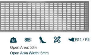 Wedge Wire (WW) Restaurant kitchen commercial food area linear channel drain grate