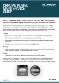 Chrome Plated Maintenance Guide Chrome Plated Maintenance Guide