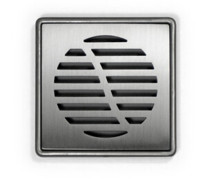 Stainless shower point drain bathroom cross