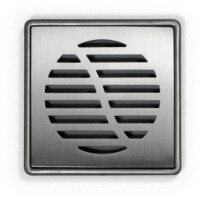 Stainless shower point drain bathroom cross