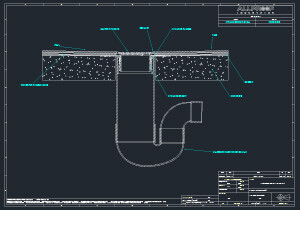 Cyclone FWG Concrete Install.dwg Cyclone, Floor Waste, NZ Plumbers,