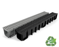 domestic channel drain linear slot trench drainage driveway garden patio residential recycled plastic made in new zealand