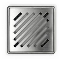 Stainless shower point drain bathroom diagonal