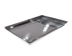 Channel Drain Exposed stainless steel shower tray with ss vision shower channel drain NZ made