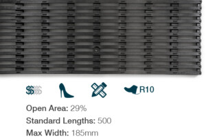 Glass Filled Nylon (GFN) drain grate cover channel trench level threshold dor entrance plastic black