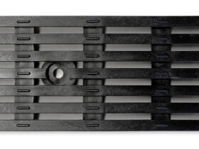 channel trench strip drain grate external surface water catchment commercial residential gfn plastic black finish