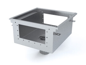 channel drain sump outlet stainless steel