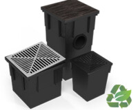 Plastic pit square drianage sump collection waste water surface drain drainage
