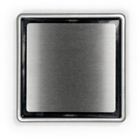 Stainless shower point drain bathroom plate
