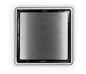 Stainless shower point drain bathroom plate