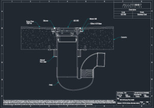 security drainage install drawing CAD dwg install drawing security drain