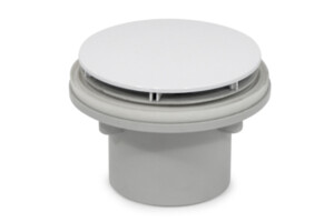 shower tray grate waste drain dome white