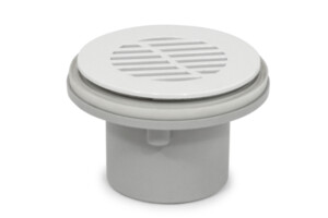 shower tray grate waste drain flat white