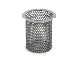 strainer basket vinyl clamp ring drain grate sediment waste objects collection filter drainage system commercial kitchens