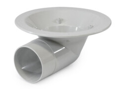 Roofdrain sureflow side outlet 88º x 100mm 90 degree roof drain flat roof gutter