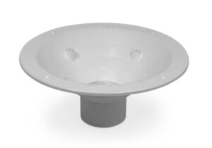 80mm Sureflow roof drain internal gutter flat roof dome overflow grate heat membrane drainage