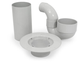 100mm with 50mm Outlet PVC tile floor waste kit bathroom drain