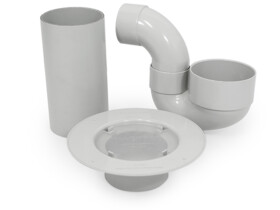 100mm with 65mm Outlet PVC tile floor waste kit bathroom drain