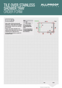 shower tray custom stainless form drain waste