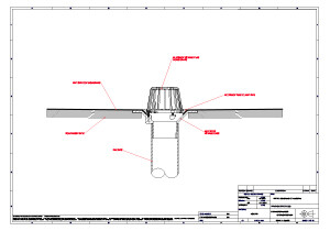 roof drain install details VRTW65 Dome
