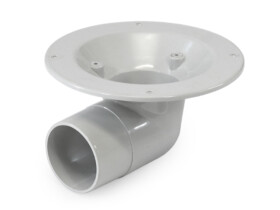 65mm roof drain vinyl clamp roof membrane drainage internal gutter flat