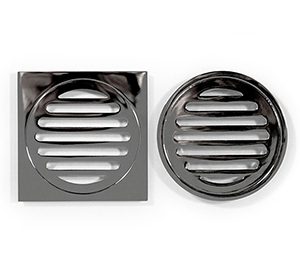 Chrome on brass grate thumbnail product image shower drain