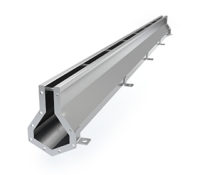 SL Series linear slot drain channel and sump system for commercial stainless steel drainage in food production facilities