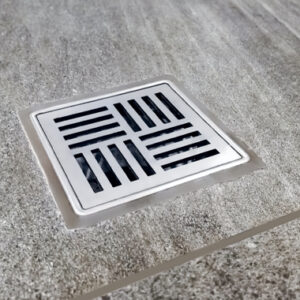 stainless steelo bathroom drain tile floor waste elegance