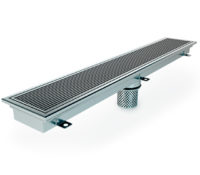 commercial kitchen stainless steel linear strip channel drain