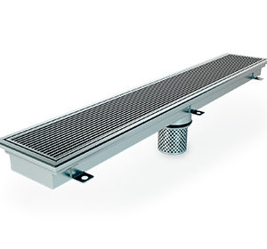 commercial kitchen stainless steel linear strip channel drain