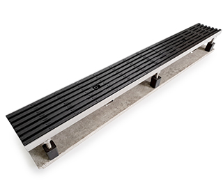 perimeter entrance threshold level drain channel trench strip slot grate system