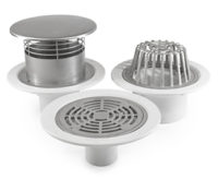 roof drain products stainless steel puddle flange clamping roof membrane waterproof drains grates dome overflow
