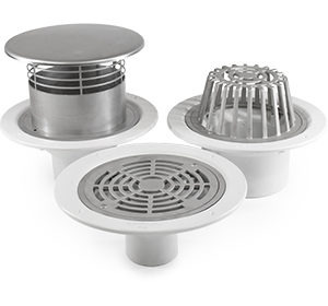 roof drain products stainless steel puddle flange clamping roof membrane waterproof drains grates dome overflow