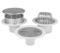 roof drain products stainless steel puddle flange clamping roof membrane waterproof drains grates dome overflow