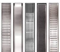 Linear shower channel grates bathroom strip drain floor waste drainage stainless steel tile insert product image