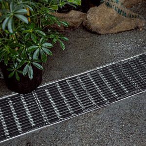 CC200 Commercial Channel Drain Exterior Surface Drainage Linear Strip Drain