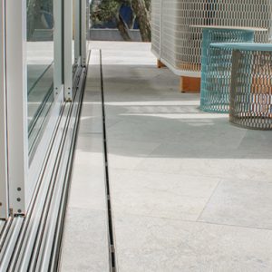 tile insert drain grate door entrance slider threshold level linear drainage channel