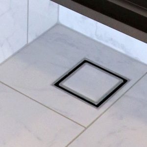 tile insert grate drain square under sink bathroom shower