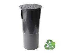 round plastic recycled pit drainage sump cast iron grate heelproof Australian drain product