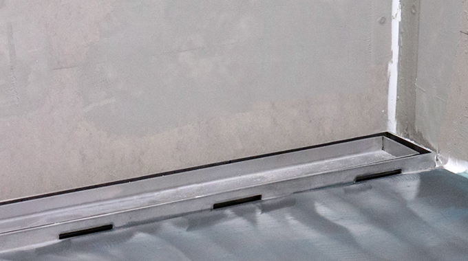 tile insert grate shower base tile over tray stainless steel